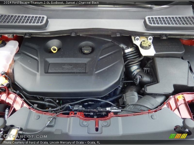 Sunset / Charcoal Black 2014 Ford Escape Titanium 2.0L EcoBoost