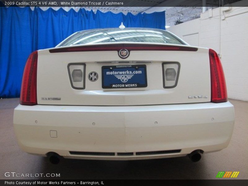 White Diamond Tricoat / Cashmere 2009 Cadillac STS 4 V6 AWD