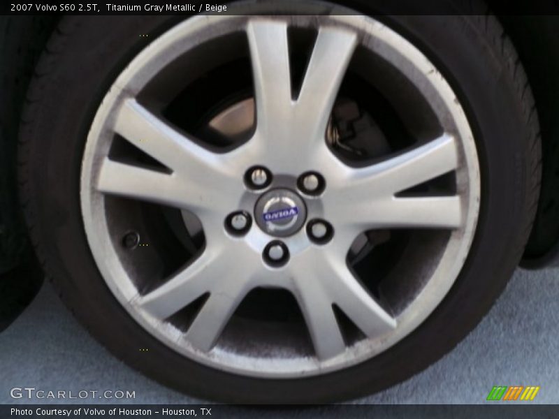 Titanium Gray Metallic / Beige 2007 Volvo S60 2.5T