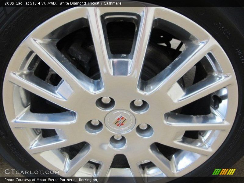 White Diamond Tricoat / Cashmere 2009 Cadillac STS 4 V6 AWD