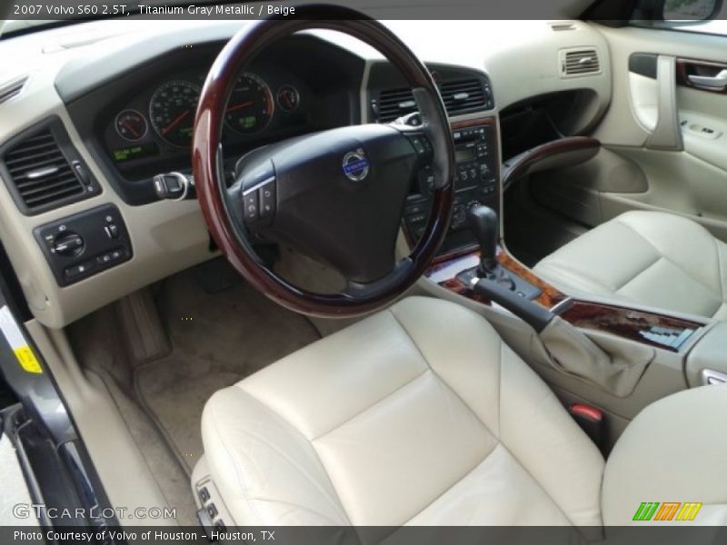 Titanium Gray Metallic / Beige 2007 Volvo S60 2.5T