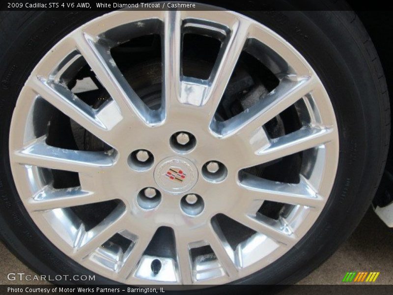 White Diamond Tricoat / Cashmere 2009 Cadillac STS 4 V6 AWD