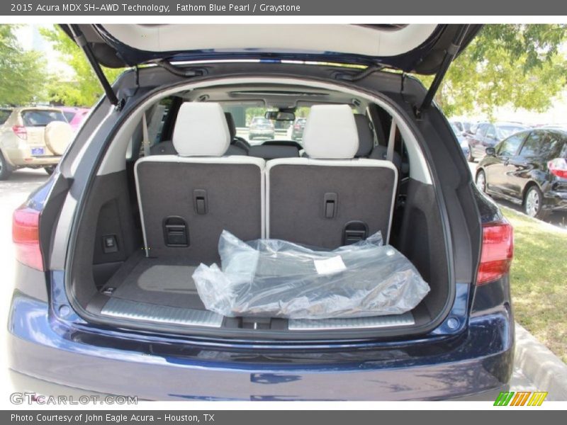 Fathom Blue Pearl / Graystone 2015 Acura MDX SH-AWD Technology