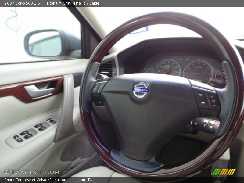 Titanium Gray Metallic / Beige 2007 Volvo S60 2.5T