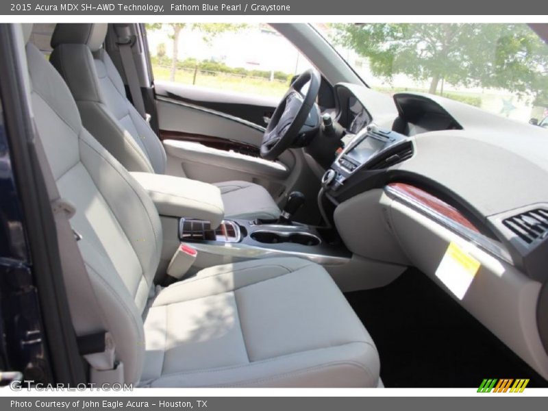 Fathom Blue Pearl / Graystone 2015 Acura MDX SH-AWD Technology