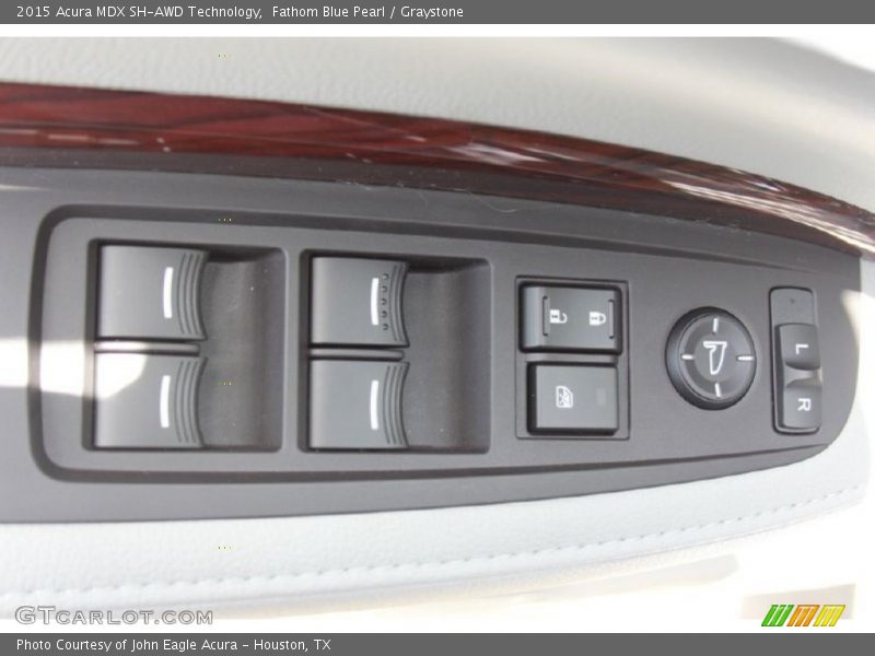 Fathom Blue Pearl / Graystone 2015 Acura MDX SH-AWD Technology