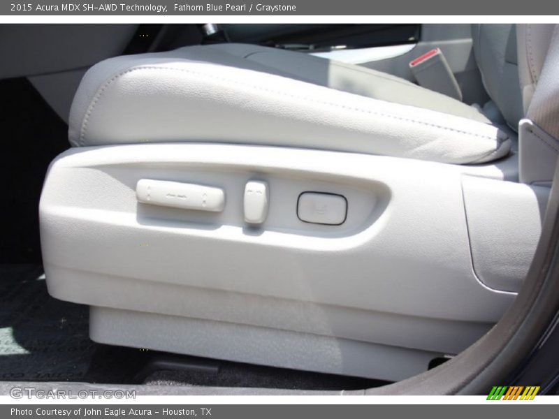 Fathom Blue Pearl / Graystone 2015 Acura MDX SH-AWD Technology