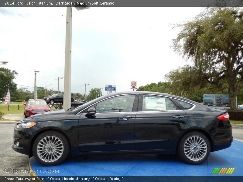 Dark Side / Medium Soft Ceramic 2014 Ford Fusion Titanium