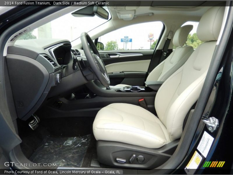 Dark Side / Medium Soft Ceramic 2014 Ford Fusion Titanium