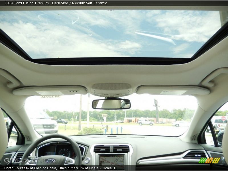 Dark Side / Medium Soft Ceramic 2014 Ford Fusion Titanium