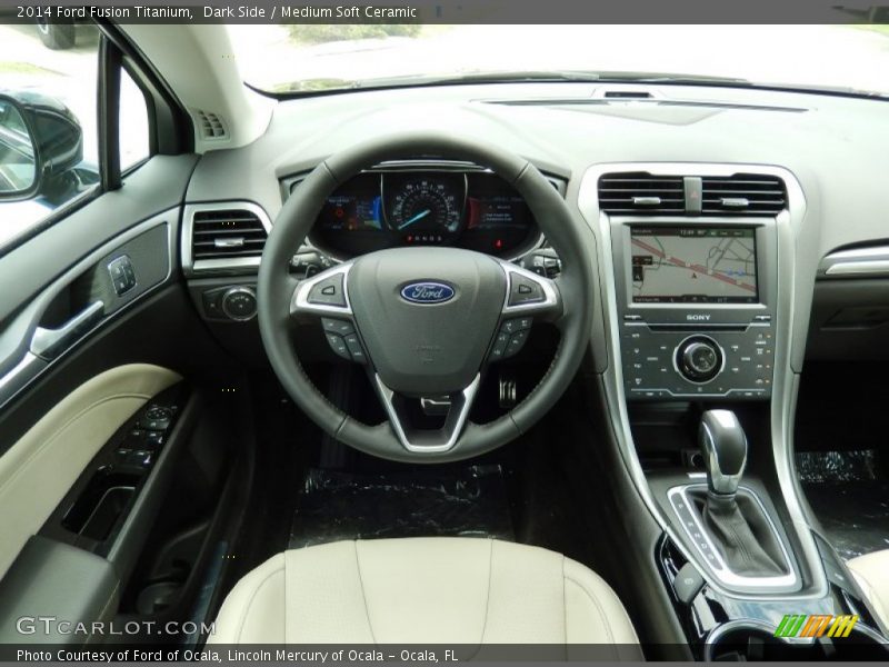 Dark Side / Medium Soft Ceramic 2014 Ford Fusion Titanium