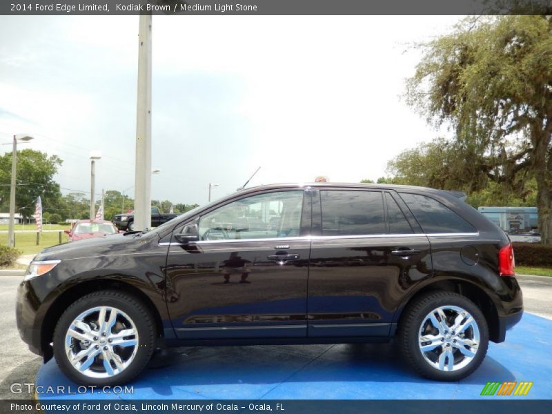 Kodiak Brown / Medium Light Stone 2014 Ford Edge Limited