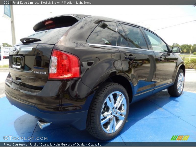 Kodiak Brown / Medium Light Stone 2014 Ford Edge Limited