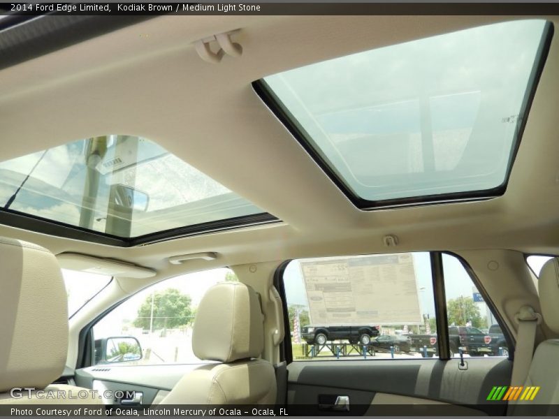 Kodiak Brown / Medium Light Stone 2014 Ford Edge Limited