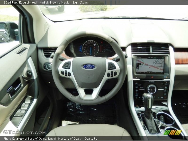 Kodiak Brown / Medium Light Stone 2014 Ford Edge Limited
