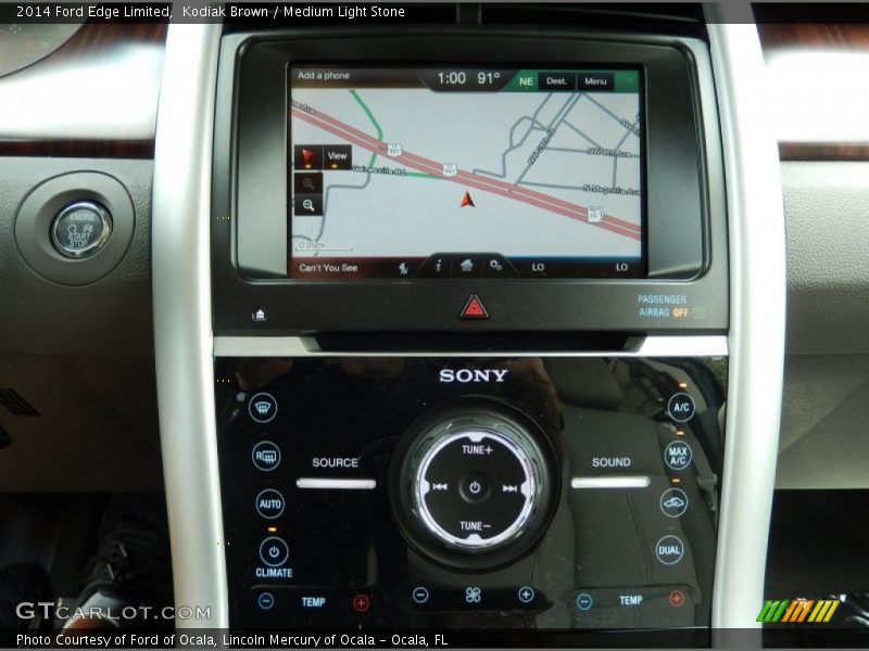 Kodiak Brown / Medium Light Stone 2014 Ford Edge Limited