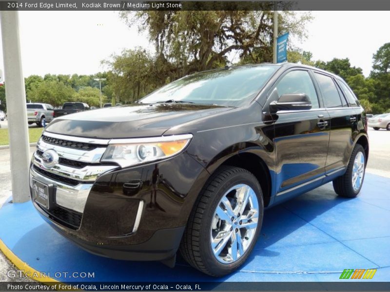 Kodiak Brown / Medium Light Stone 2014 Ford Edge Limited