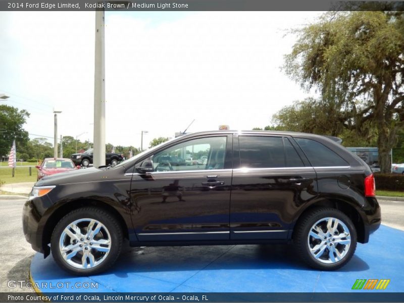 Kodiak Brown / Medium Light Stone 2014 Ford Edge Limited