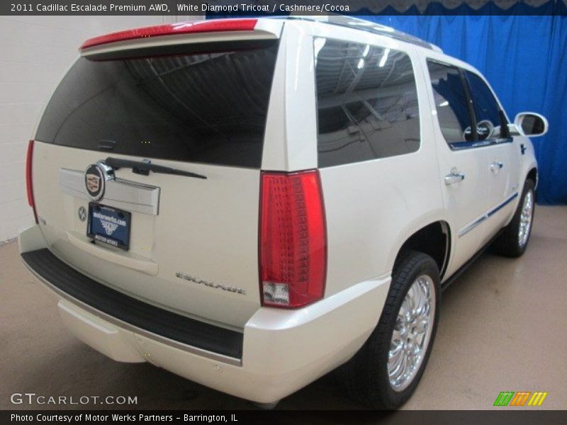 White Diamond Tricoat / Cashmere/Cocoa 2011 Cadillac Escalade Premium AWD