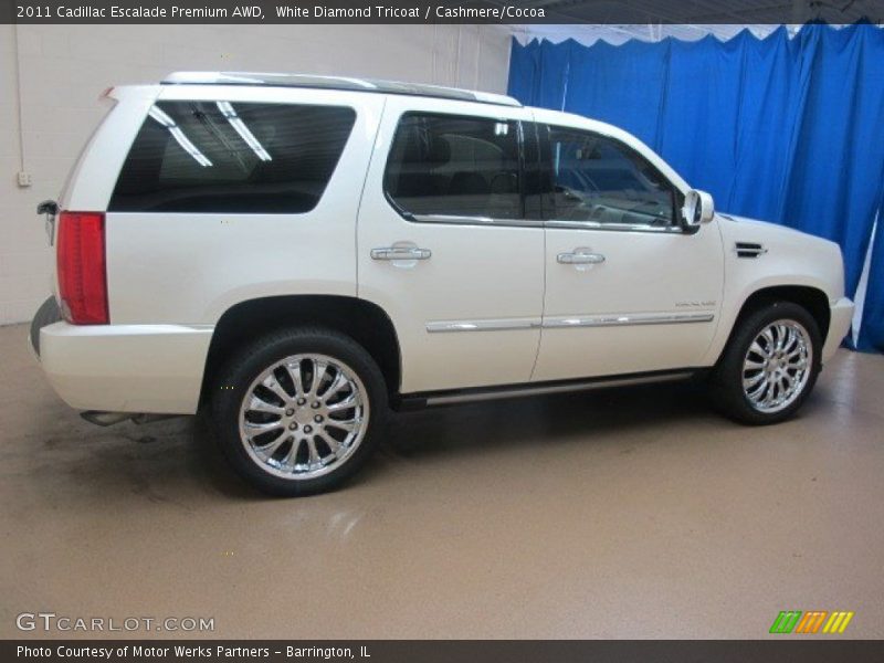 White Diamond Tricoat / Cashmere/Cocoa 2011 Cadillac Escalade Premium AWD