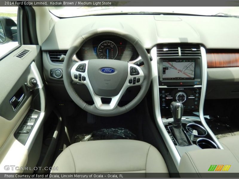 Kodiak Brown / Medium Light Stone 2014 Ford Edge Limited