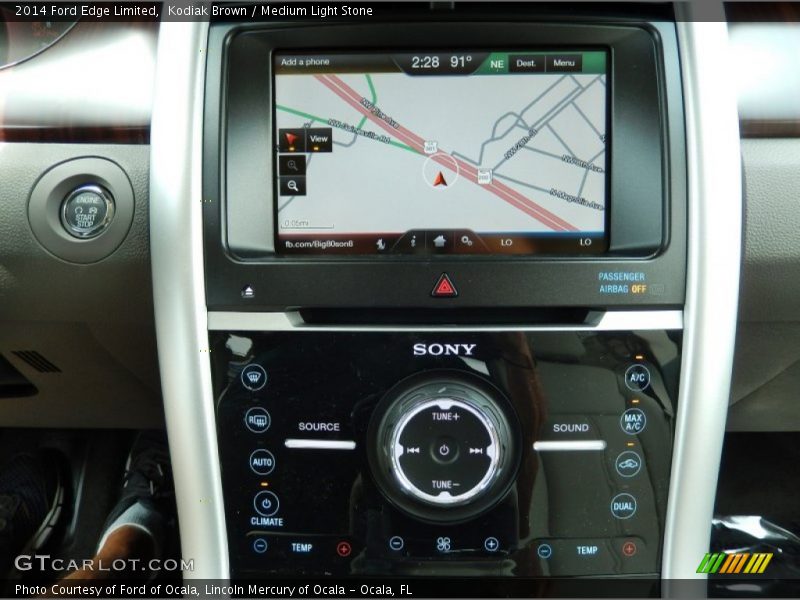 Kodiak Brown / Medium Light Stone 2014 Ford Edge Limited