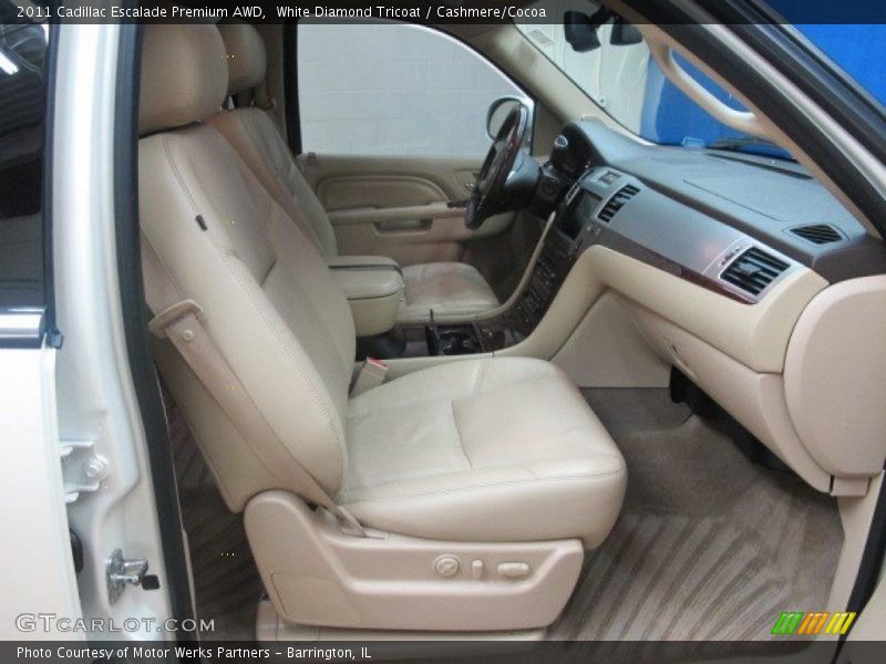 White Diamond Tricoat / Cashmere/Cocoa 2011 Cadillac Escalade Premium AWD
