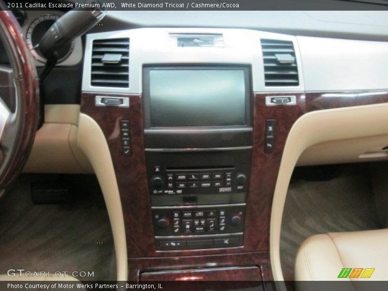 White Diamond Tricoat / Cashmere/Cocoa 2011 Cadillac Escalade Premium AWD