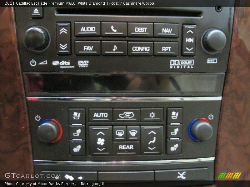 White Diamond Tricoat / Cashmere/Cocoa 2011 Cadillac Escalade Premium AWD