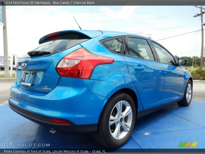 Blue Candy / Charcoal Black 2014 Ford Focus SE Hatchback