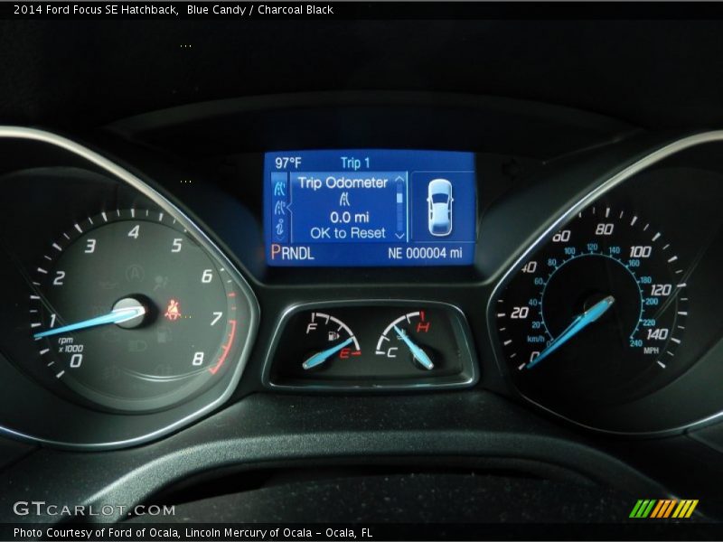 Blue Candy / Charcoal Black 2014 Ford Focus SE Hatchback