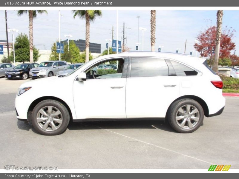 White Diamond Pearl / Parchment 2015 Acura MDX Advance