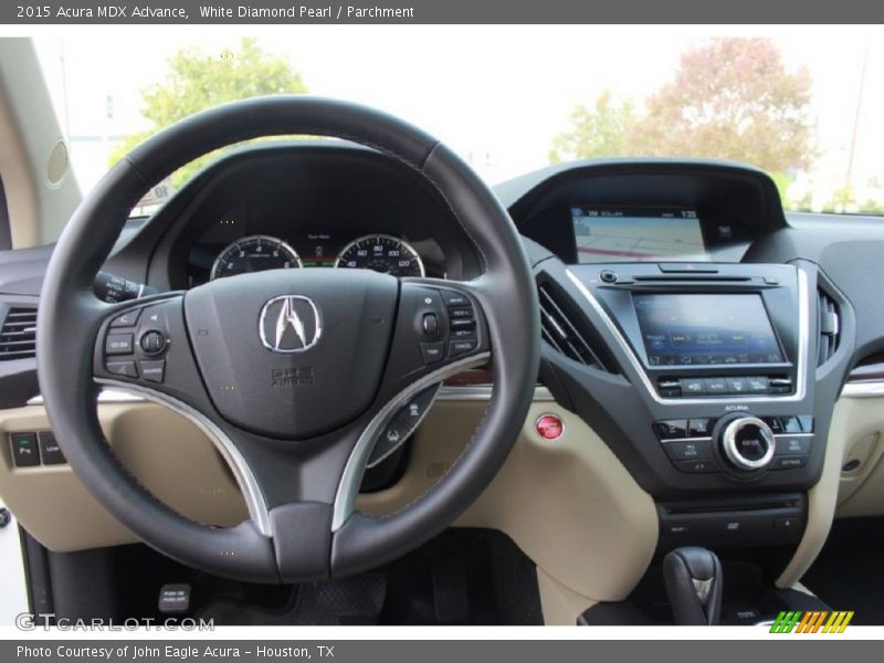 White Diamond Pearl / Parchment 2015 Acura MDX Advance