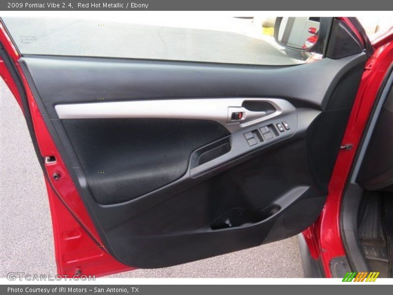 Red Hot Metallic / Ebony 2009 Pontiac Vibe 2.4