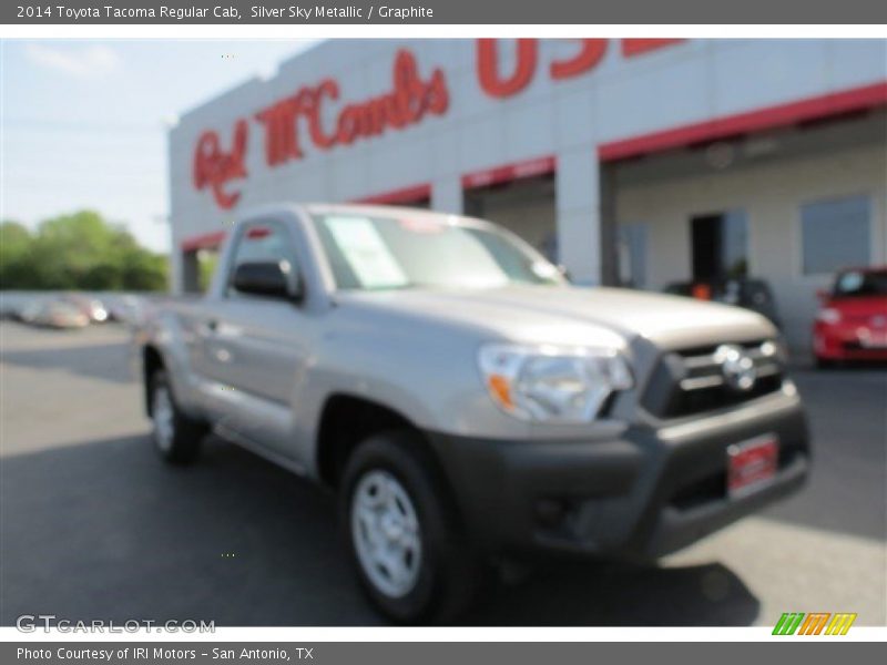 Silver Sky Metallic / Graphite 2014 Toyota Tacoma Regular Cab
