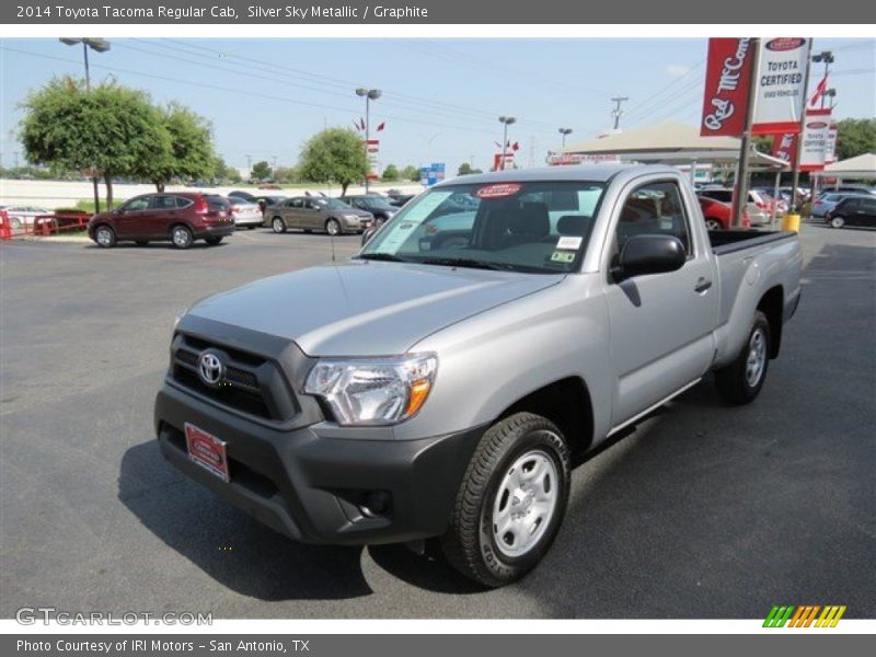 Silver Sky Metallic / Graphite 2014 Toyota Tacoma Regular Cab