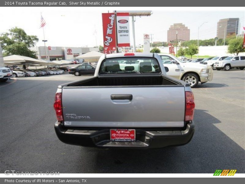 Silver Sky Metallic / Graphite 2014 Toyota Tacoma Regular Cab