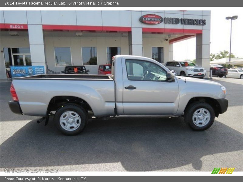 Silver Sky Metallic / Graphite 2014 Toyota Tacoma Regular Cab