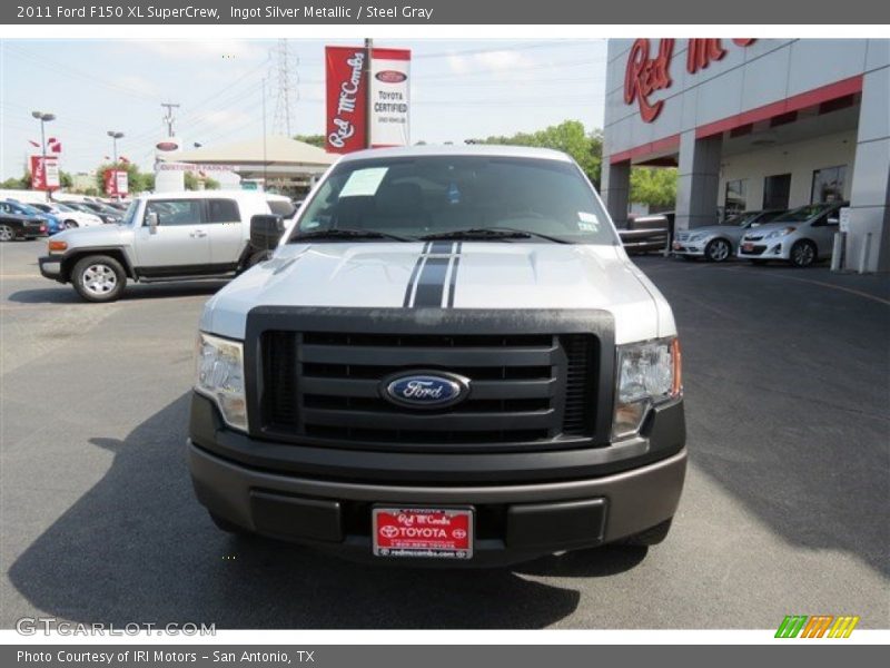 Ingot Silver Metallic / Steel Gray 2011 Ford F150 XL SuperCrew