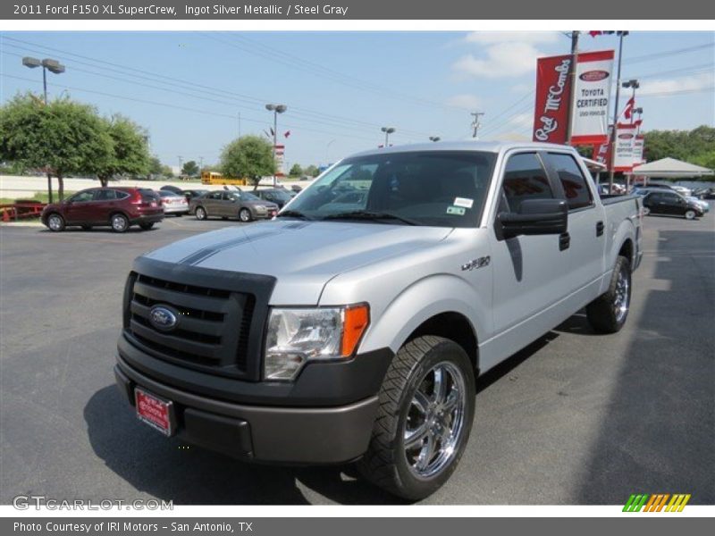 Ingot Silver Metallic / Steel Gray 2011 Ford F150 XL SuperCrew