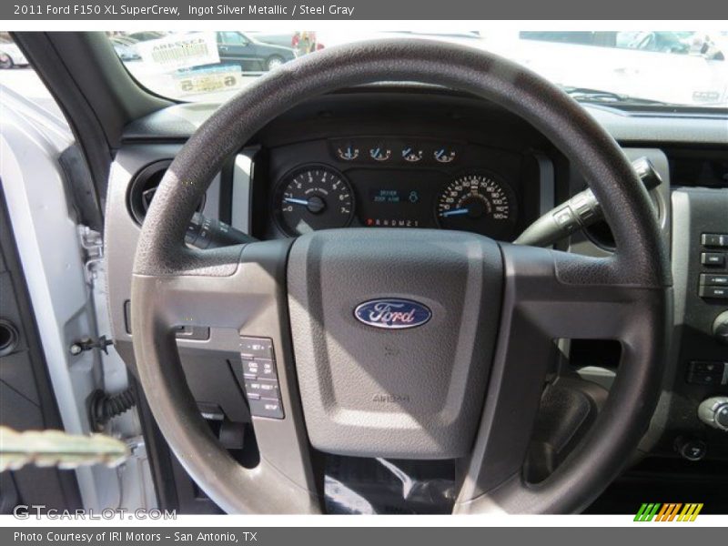 Ingot Silver Metallic / Steel Gray 2011 Ford F150 XL SuperCrew
