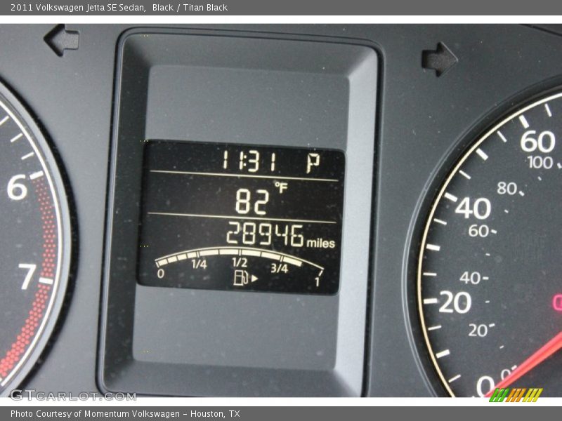 Black / Titan Black 2011 Volkswagen Jetta SE Sedan