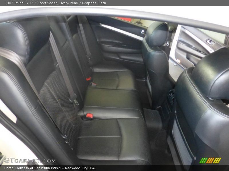 Ivory Pearl / Graphite Black 2007 Infiniti G 35 S Sport Sedan