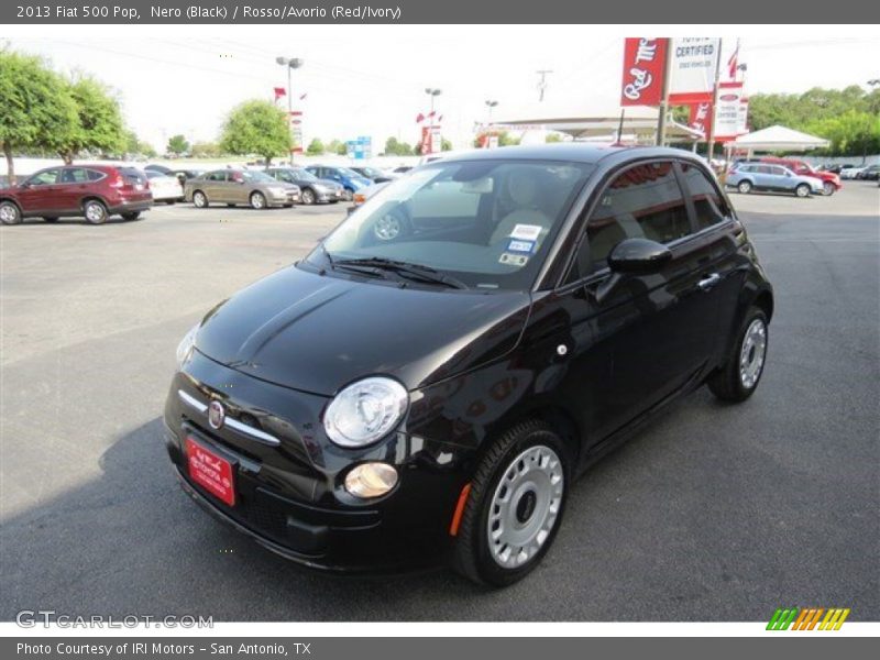Nero (Black) / Rosso/Avorio (Red/Ivory) 2013 Fiat 500 Pop
