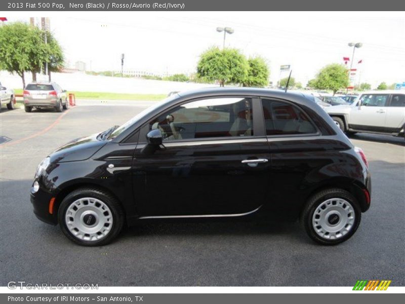 Nero (Black) / Rosso/Avorio (Red/Ivory) 2013 Fiat 500 Pop