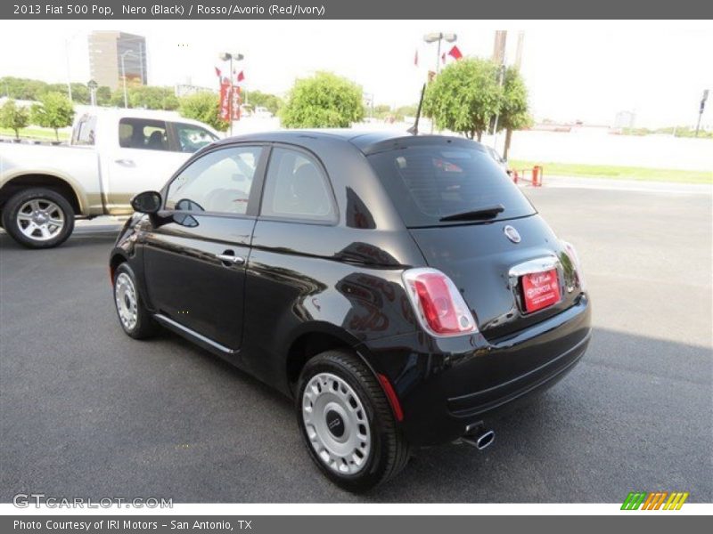 Nero (Black) / Rosso/Avorio (Red/Ivory) 2013 Fiat 500 Pop