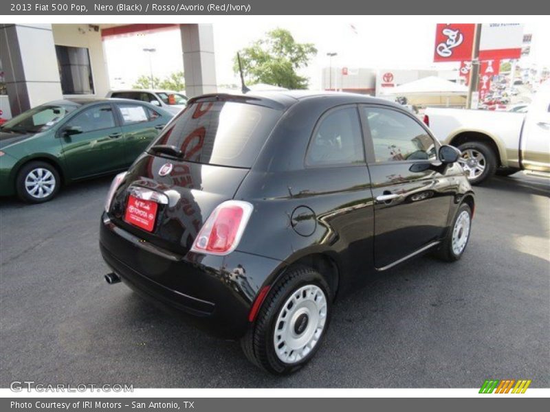 Nero (Black) / Rosso/Avorio (Red/Ivory) 2013 Fiat 500 Pop