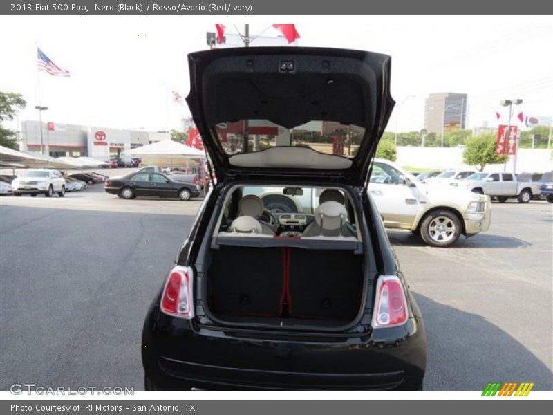 Nero (Black) / Rosso/Avorio (Red/Ivory) 2013 Fiat 500 Pop