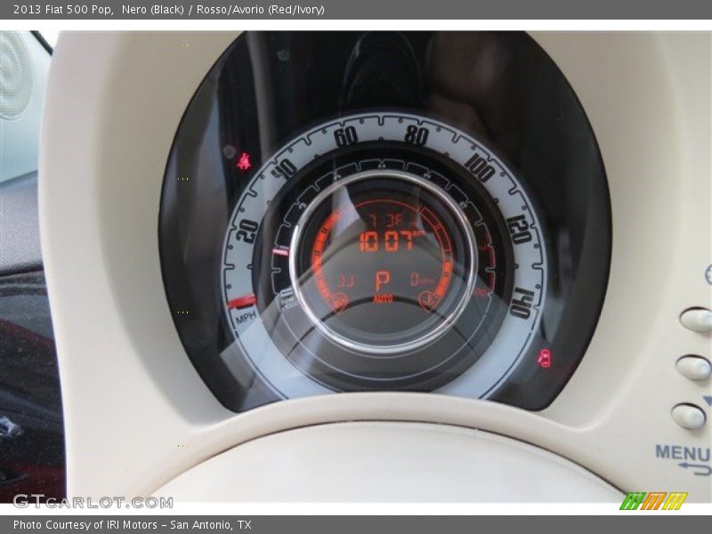 Nero (Black) / Rosso/Avorio (Red/Ivory) 2013 Fiat 500 Pop