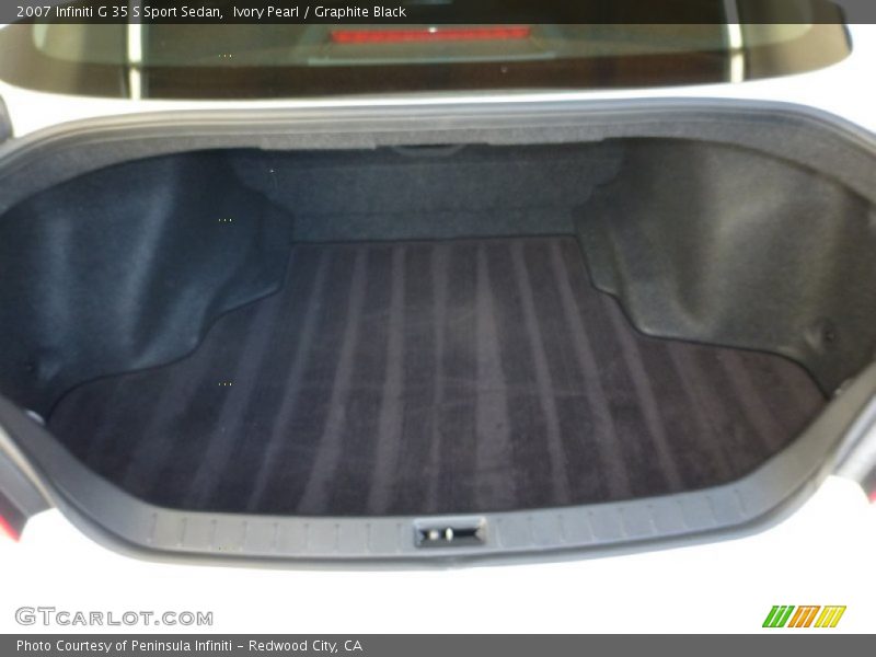 Ivory Pearl / Graphite Black 2007 Infiniti G 35 S Sport Sedan